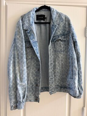 Coach Light Blue Signature Denim Jacket